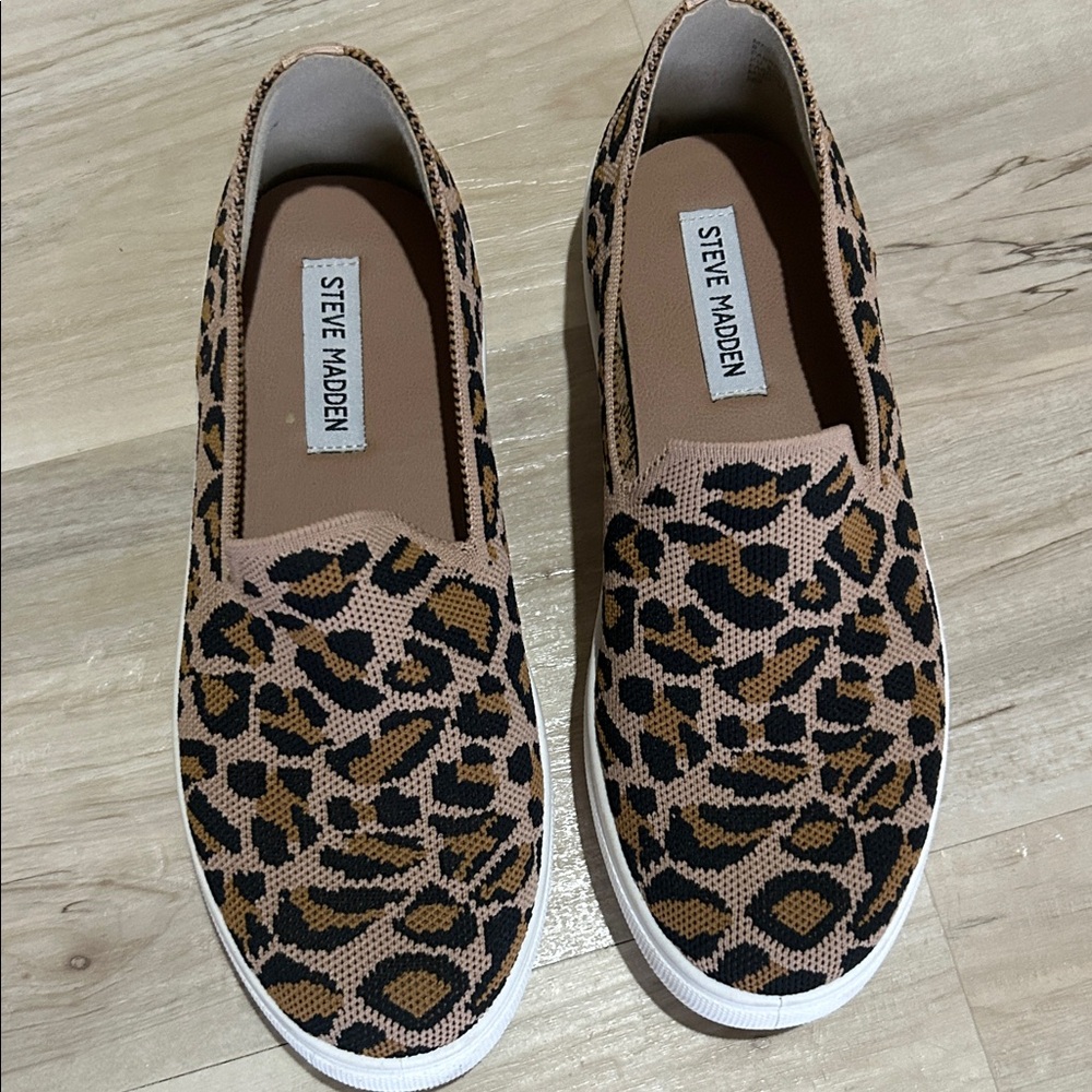 Steve Madden Animal Print Slip-On Shoes